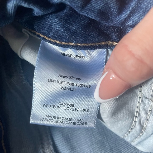 silver jeans! W26/L27! - Picture 3 of 3